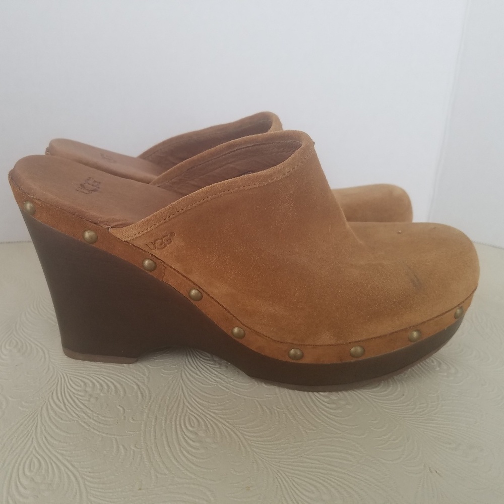 UGG Australia studded tan clogs
